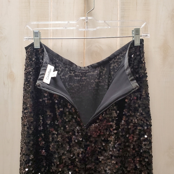 Calvin Klein Sequin Maxi Skirt Size 10 -Like NEW - Picture 10 of 14